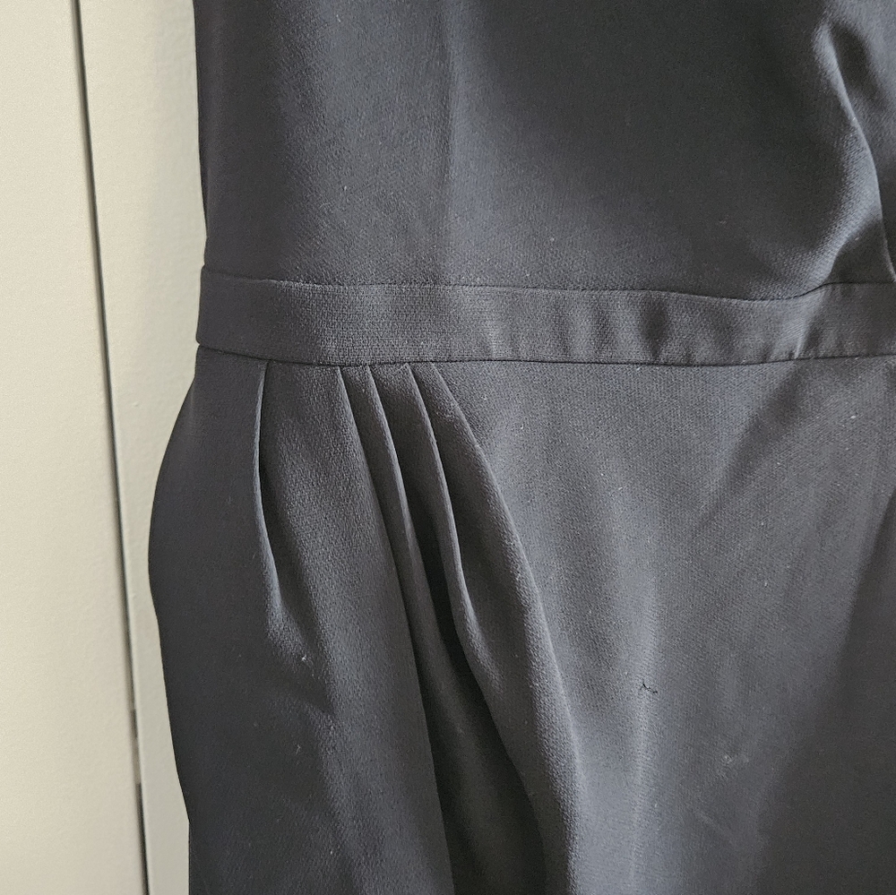 J.Crew 6P Black Shift Dress With Tulip Hem - Picture 5 of 8